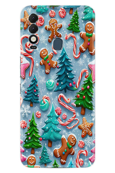 TECNO غطاء حماية سبارك 8T منقوش مطبوع عالي الحماية للعام الجديد، غطاء سلسلة ع...