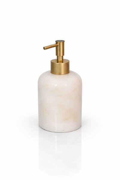 TROYA موزع صابون سائل من الرخام الأبيض