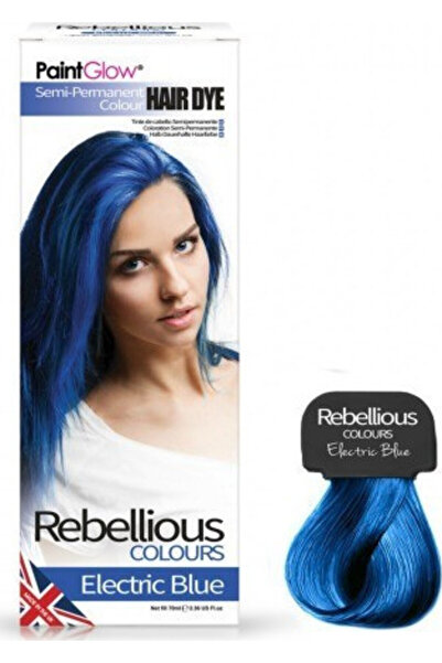 PaintGlow صبغة شعر شبه دائمة من ريبيلوس، لون أزرق كهربائي، 70 مل