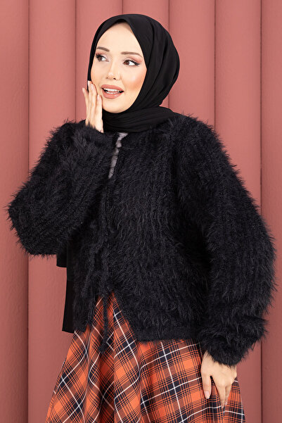 EBRUTESETTÜR Vera Front Tie Plush Cardigan