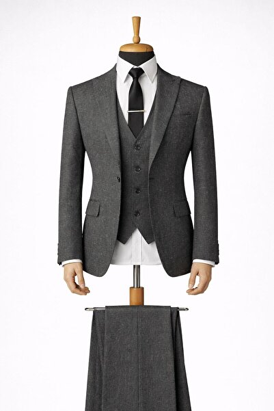 CLASSİCS MEN Men's Italian Cut S Slim Fit Y Vest Set Suit