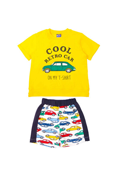 MODJEANS Set pentru baieti MODJEANS, Cool Retro Car, tricou grafica retro, pa...
