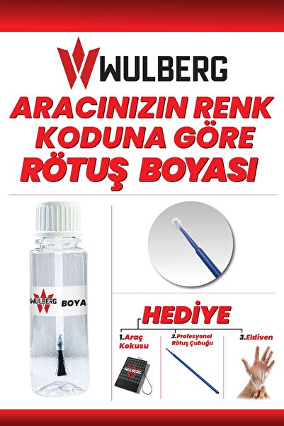 Wulberg Oto Boya Koduna Göre Rötuş Boyası - 20 ml