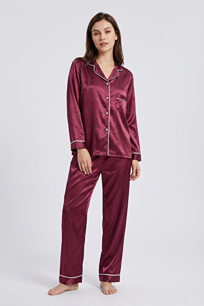 Sistina Mor Saten Pijama Takımı - 1613