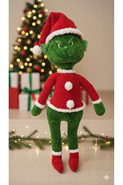 Renklere Dokunarak Amigurumi Grinch 80 cm