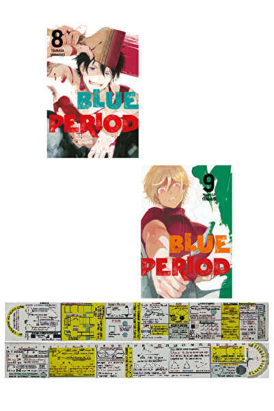 Gerekli Şeyler Yayıncılık Blue Period 8-9. Ciltler Manga Seti + Özel Cetvel
