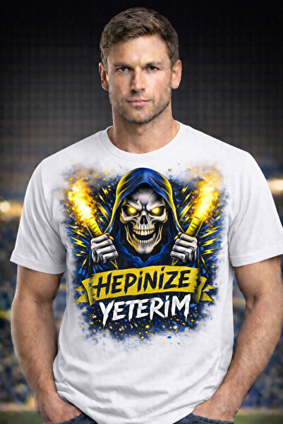 PERISENSE HEPİNİZE YETERİM Penye Premium %100 Pamuk Siyah T-shirt