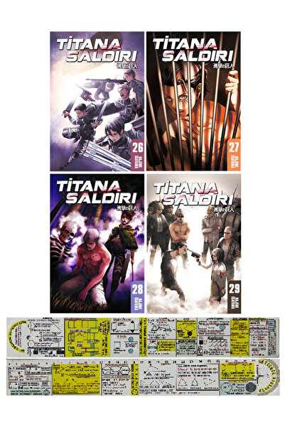 Gerekli Şeyler Yayıncılık Titana Saldırı 26-27-28-29. Ciltler Manga Seti + Öz...