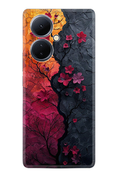 Arvencase غطاء حماية لهاتف فيفو V29 لايت من سلسلة Efex مطبوع ذو نمط مميز stk-...