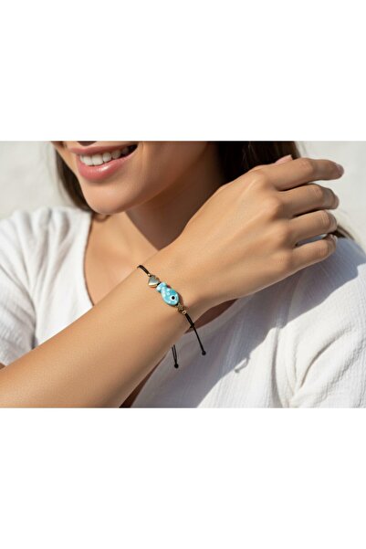 henahera accessory Murano Cam Balık/Kalp/Yıldız Figür İp Bileklik El Yapımı A...