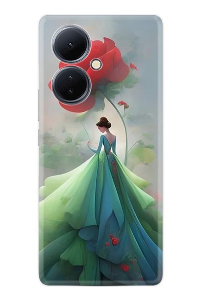 Arvencase غطاء حماية لهاتف فيفو V29 لايت من سلسلة Efex مطبوع ذو نمط مميز stk-...