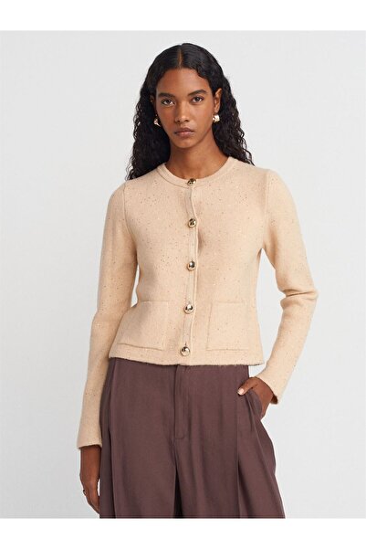 Dilvin Glitter Knitwear Cardigan