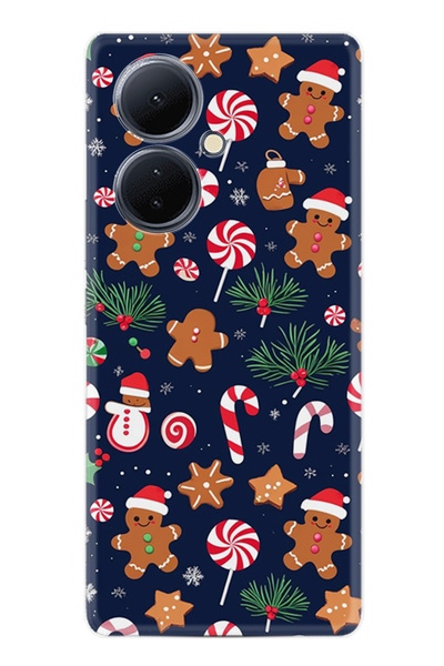 Arvencase حافظة Vivo V29 Lite ذات طابع العام الجديد مطبوع غطاء منقوش لعيد الم...