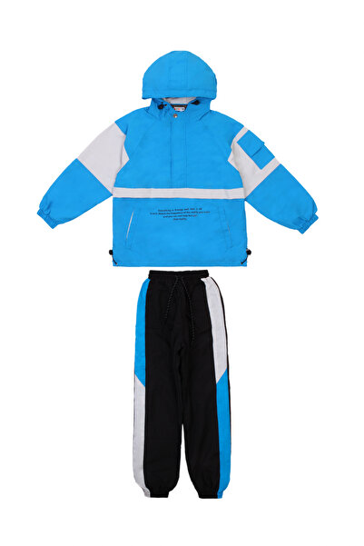 MODJEANS Compleu copii, MODJEANS, bumbac 100%, albastru deschis, cu gluga, se...