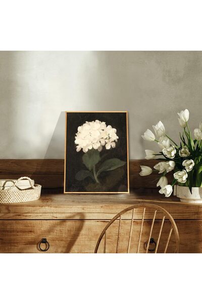 hyidecorart لوحات قماشية عتيقة بإطار خشبي