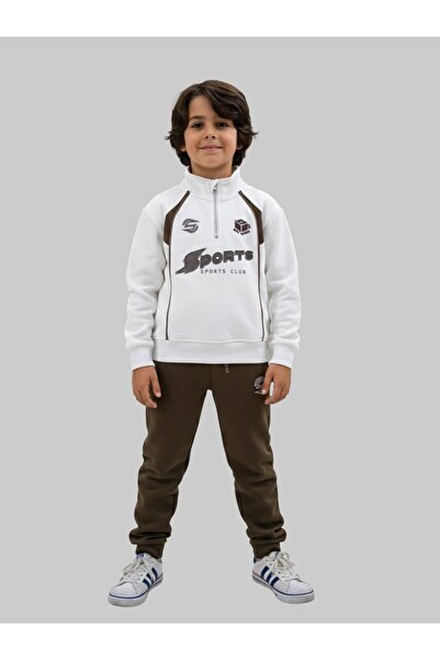 Kids Wear Boys' winter tracksuit, exclusive to Taba Center, combining eleganc...