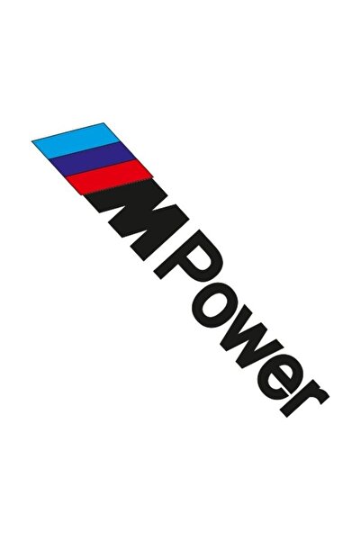 İŞCAN MOTOR M Power Sticker Yan Rüzgarlık Mpower Sticker 40cm Siyah
