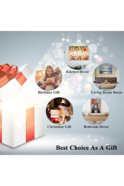 XICEN 3 Pieces Boho Wall Decor, Boho Canvas Wall Art, Mid-Century Modern Canvas Print for Room Decor, Abst