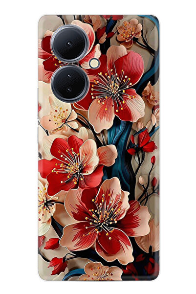 Arvencase غطاء حماية لهاتف فيفو V29 لايت من سلسلة Efex مطبوع ذو نمط مميز stk-...