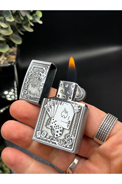 NikaŞ Good Luck Temalı 3D Kabartmalı Zar Motifli Gazlı Şans Çakmağı