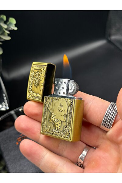 NikaŞ Good Luck Temalı 3D Kabartmalı Zar Motifli Gazlı Şans Çakmağı