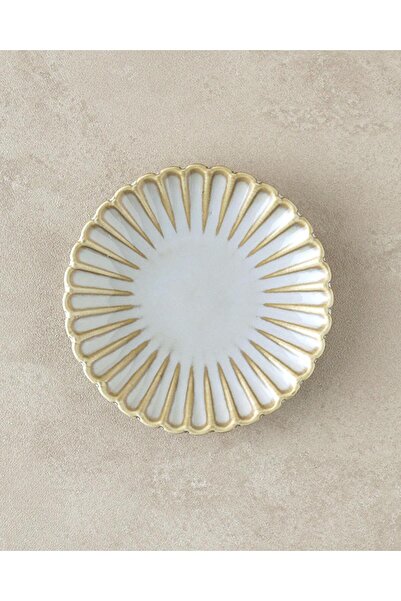 English Home Fiore New Bone China Dessert Plate Gray 15cm