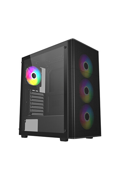 FSP M220 650W 80+ 4x120mm RGB Fan Temperli Cam USB 3.0 Mesh ATX Mid-Tower Gam...