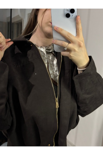 ELA Kahverengi Bomber Ceket