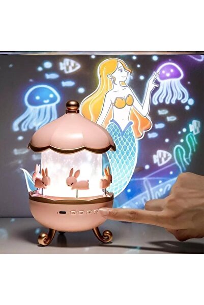 Generic جهاز عرض ضوئي ليلي بنمط المحيط مع أرانب دوارة، ومكبر صوت لاسلكي، وعرض...