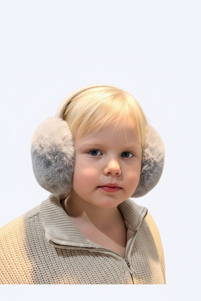 BUTİK1AVM Căști de iarnă pliabile de pluș pentru copii