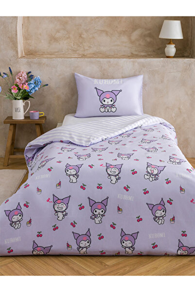 LC Waikiki Purple Kuromi Printed Girls' Duvet Cover Set