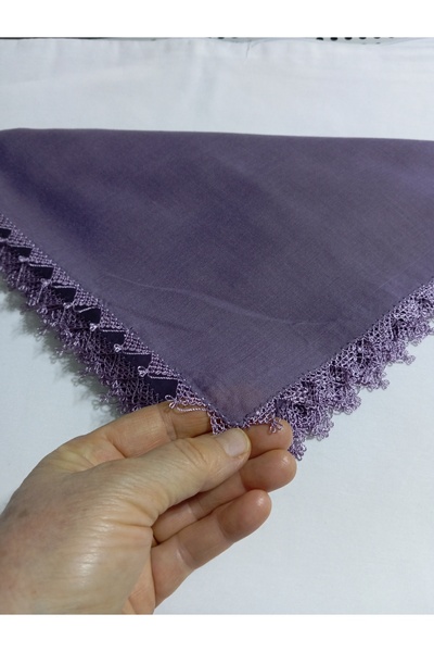 NUMİSTORE İğne oyası Lavanta rengi yazma