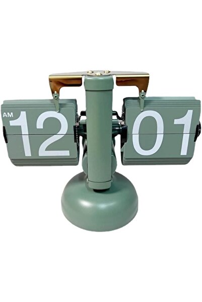 Generic Flip Desk Clock Mechanical Retro Style Timepiece for Office Home Decoration