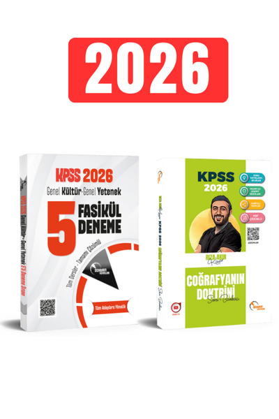 Doktrin Yayınları 2026 KPSS Genel Kültür Genel Yetenek 5 Fasikül Tamamı Çözüm...
