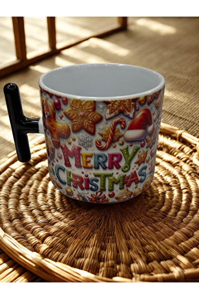 Tasarım Yılbaşı Konseptli T Kupa Bardak