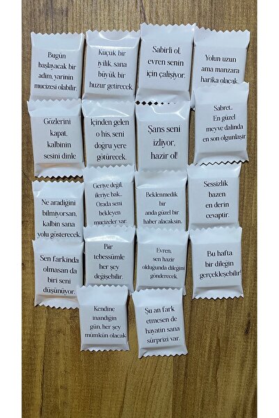 Sinek Kupası Tasarım Fal Çikolatası 18 adet