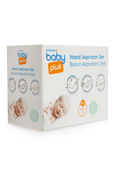 Baby Plus 20 Yedek Uçlu Burun Aspiratörü Seti - Hijyenik Bebek Burun Temizleyici