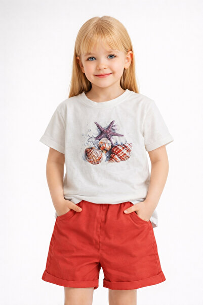 Veni Baby طقم شورت وتي شيرت للفتيات