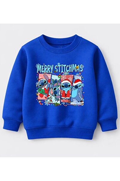 Efendioğlu Design Sweatshirt 4 Photo Stitchmas Printed New Year Christmas 3 Y...
