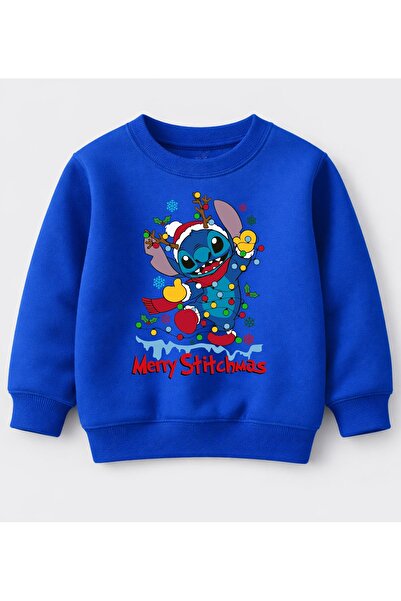 Efendioğlu Design Sweatshirt Lighted Stitch Printed Christmas New Year Cotton...