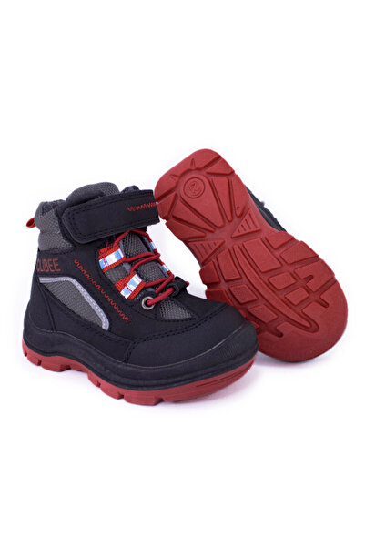 Clibee Ghete WinterStep Negru si Rosu pentru Copii