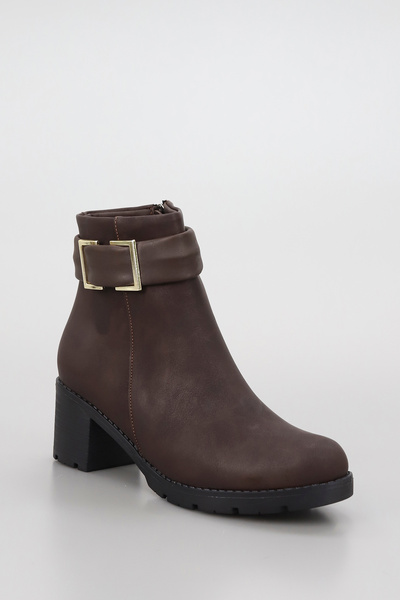 GİNZA SHOES حذاء BLN 703 ذو كعب سميك مع مشبك حزام