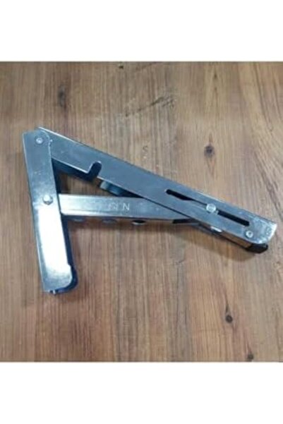 BRF Foldable Table Console with Latch Zinc 1 Pair 30cm