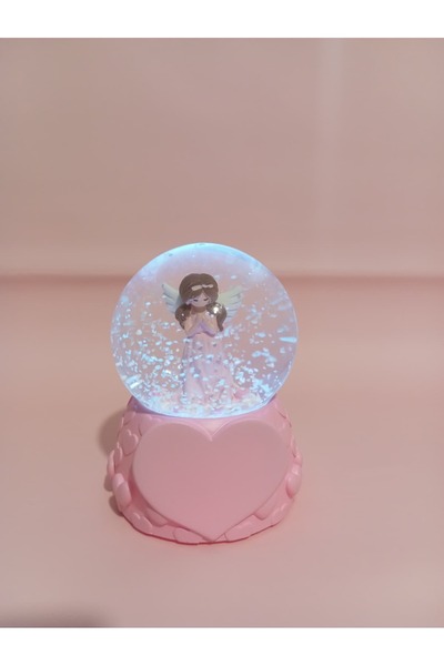 shop Pempe Melek Kız Kar Küresi Işıklı