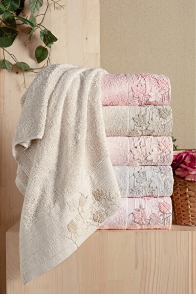 Fiesta Tekstil 50X90 Bürümcük Spring 6-Piece Bamboo Towel