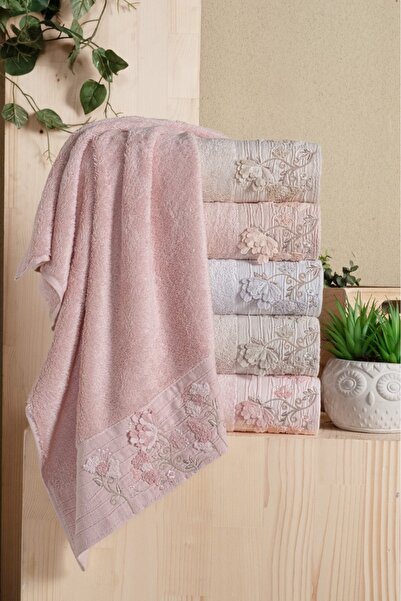 Fiesta Tekstil 50x90 Mystic 6’lı Bambu Havlu