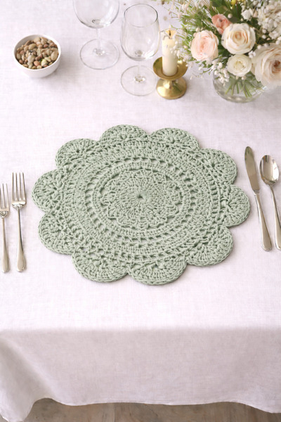 TOM COMPANY Kağıt İp Amerikan Servis-Supla-2'li (36 cm)-Çağla Yeşili