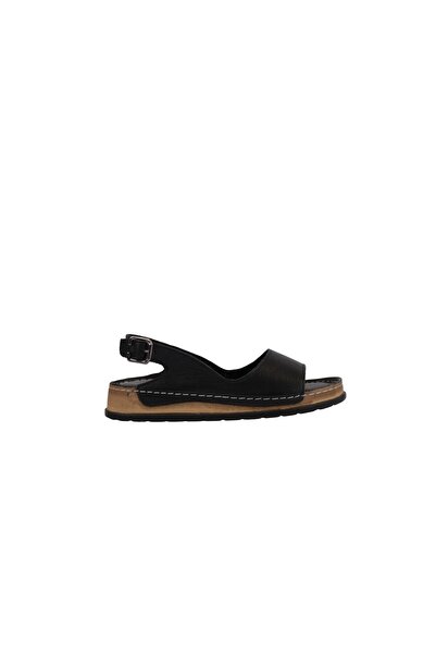 N Napa Shoe Genuine leather single strap buckled back strap comfortable flat sole women's sandal napa-306