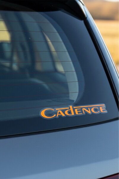Yalıgraf Reklam Tabela Cadence Orange Auto Window Sticker, Car Woofer Sticker