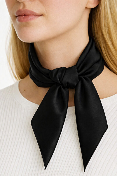 Vanelia Black Plain Scarf Bandana